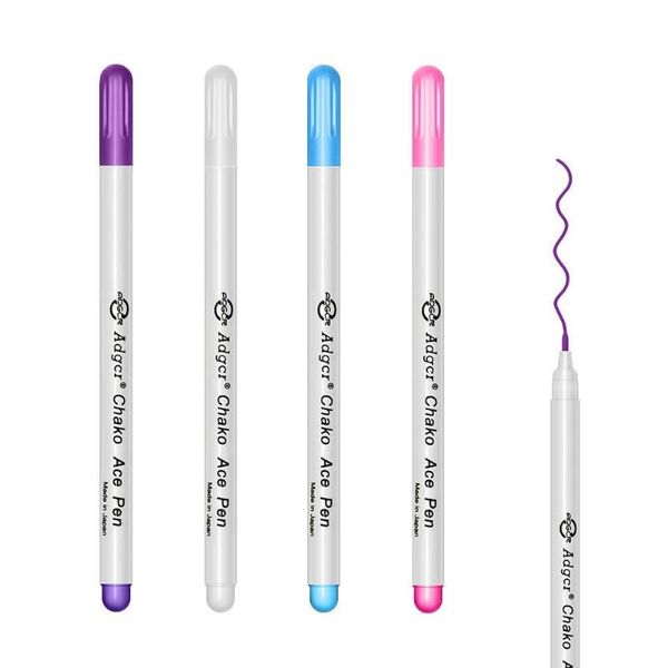 4 colors stitch water-soluble ink fabric marker erasable pen diy patchwork sewing pen garment accessories, Black
4 colors stitch water-soluble ink fabric marker erasable pen diy patchwork sewing pen garment accessories, Black