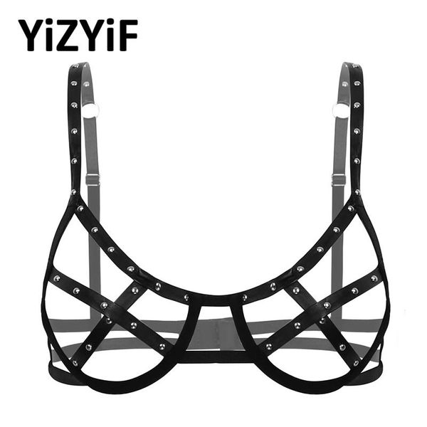 harness lingerie women erotic hollow out bra harness bralette cage bra rivets belfs half cups underwired bras lingerie, Red;black
harness lingerie women erotic hollow out bra harness bralette cage bra rivets belfs half cups underwired bras lingerie, Red;black