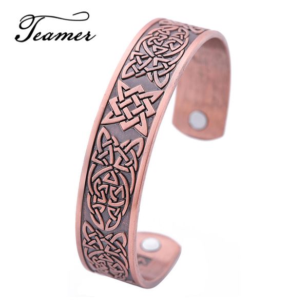 bangle teamer arrival 3 colors classic irish knot bracelet magnetic therapy pattern viking jewelry for man gift, Black
bangle teamer arrival 3 colors classic irish knot bracelet magnetic therapy pattern viking jewelry for man gift, Black