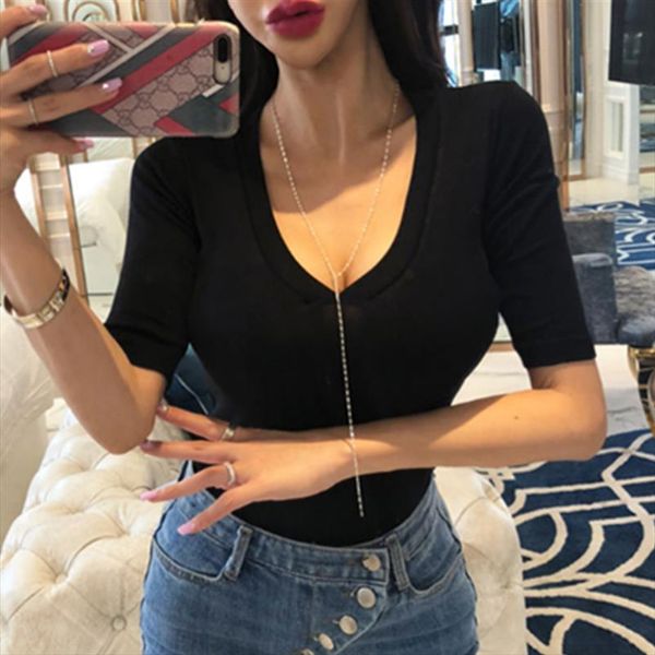 t shirt korean style t shirts 2020 tshirts cotton short sleeve deep v neck summer tee shirt femme white gray
t shirt korean style t shirts 2020 tshirts cotton short sleeve deep v neck summer tee shirt femme white gray