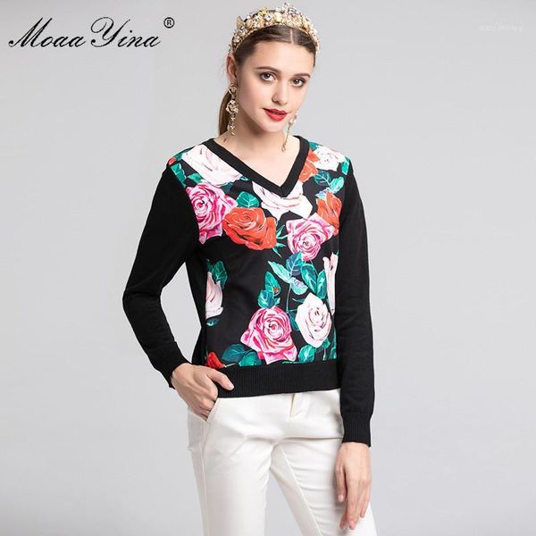 moaayina fashion designer knitting pullovers sweater spring women long sleeve rose floral casual knitting sweater plus size 2xl1, White;black
moaayina fashion designer knitting pullovers sweater spring women long sleeve rose floral casual knitting sweater plus size 2xl1, White;black
