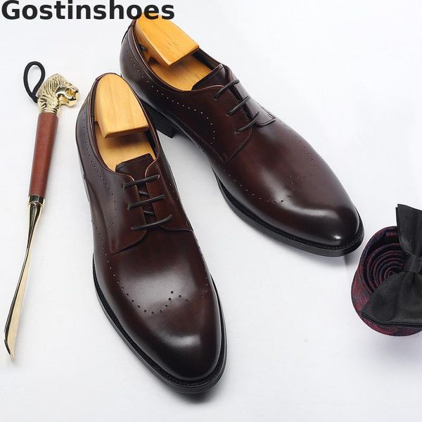 genuine leather men shoes pointed toe lace up black brown color men dress formal shoes for office business wedding party
genuine leather men shoes pointed toe lace up black brown color men dress formal shoes for office business wedding party