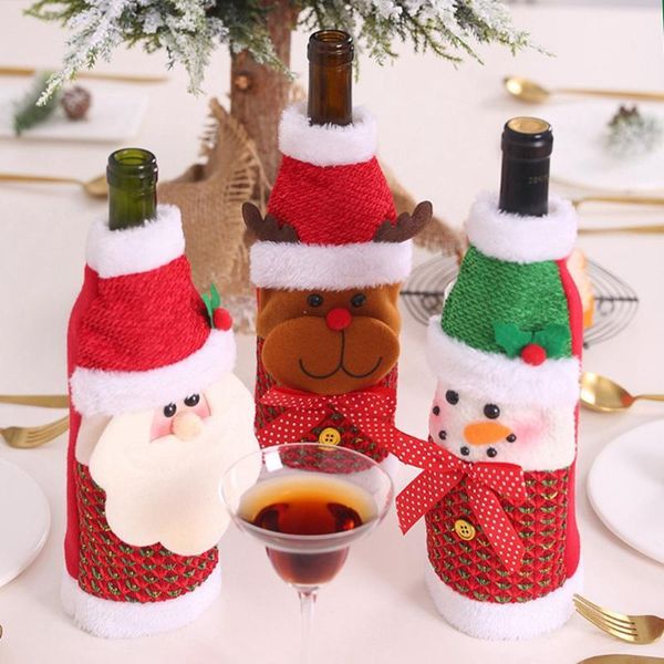 christmas wine bottle wrapping clothes decoration holiday christmas wine bottle cover santa claus snowman elk pattern1
christmas wine bottle wrapping clothes decoration holiday christmas wine bottle cover santa claus snowman elk pattern1