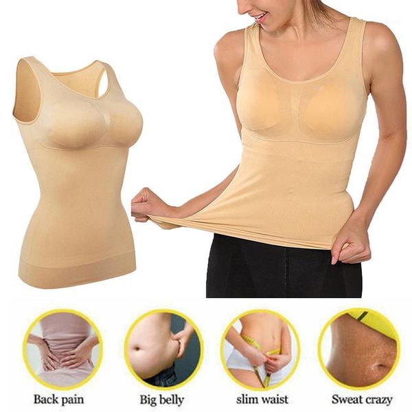 yoga women tummy control tank removable pads bra comfort camisole smooth slimming sleeveless solid color sports vest1, White;red
yoga women tummy control tank removable pads bra comfort camisole smooth slimming sleeveless solid color sports vest1, White;red