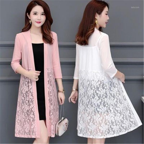 casual pink black red white thin long sleeve women coat plus size summer lace cardigan women long net yarn sunscreen jacket1
casual pink black red white thin long sleeve women coat plus size summer lace cardigan women long net yarn sunscreen jacket1