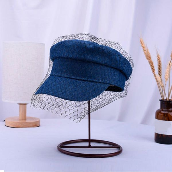 berets 2021 spring/autumn cowboy lace gauze female beret hat fashion in europe and the wind restoring ancient ways painter cap, Blue;gray
berets 2021 spring/autumn cowboy lace gauze female beret hat fashion in europe and the wind restoring ancient ways painter cap, Blue;gray