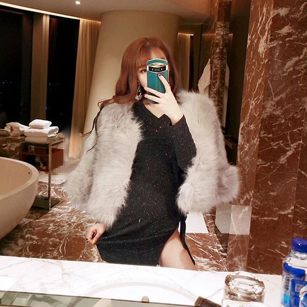 2021 new winter faux fur jacket women fashion all-match simple plush warm outerwear soft elegant luxurious ladies coat chic1, Black 
2021 new winter faux fur jacket women fashion all-match simple plush warm outerwear soft elegant luxurious ladies coat chic1, Black