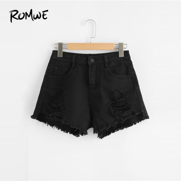 frayed edge ripped denim shorts black women pockets button fashion shorts 2019 glamorous mid waist summer1, White;black
frayed edge ripped denim shorts black women pockets button fashion shorts 2019 glamorous mid waist summer1, White;black