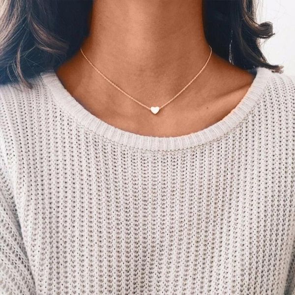 chains simple peach heart necklace women's elegant love charm clavicle chain fashionable pendant jewelry, Silver
chains simple peach heart necklace women's elegant love charm clavicle chain fashionable pendant jewelry, Silver