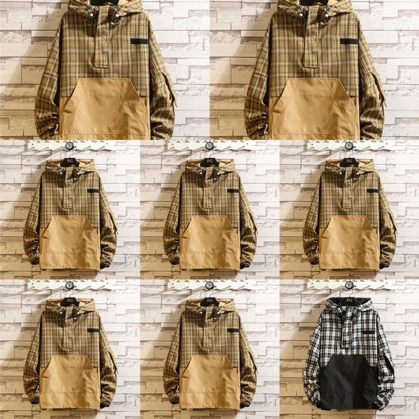 kpkgp sweater loose color matching hooded autumn couple coat casual pullover coat twnpl urban pullover outdoor men's clothing youth, Black
kpkgp sweater loose color matching hooded autumn couple coat casual pullover coat twnpl urban pullover outdoor men's clothing youth, Black