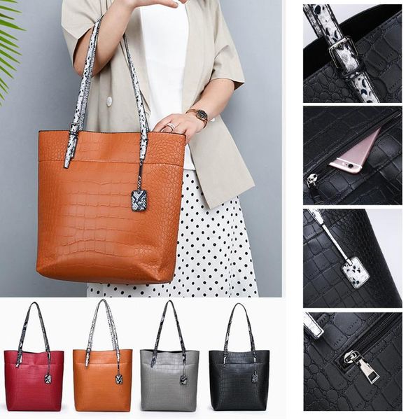 women retro serpentine vintage leather solid color bags shoulder bag exquisite girl portable handbag elegant handle work bags
women retro serpentine vintage leather solid color bags shoulder bag exquisite girl portable handbag elegant handle work bags