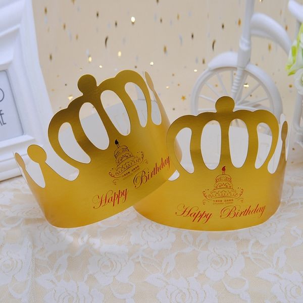 4wive children's supplies cardboard party gold crown cake children's cake zgakx cardboard hat party supplies hat crown gold