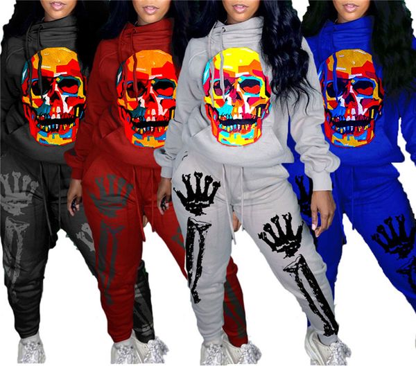 women designer halloween sports suit fashion s-2xl hoodies leggings fall winter casual clothing 2 piece set tracksuit pullover pants 4044, Black
women designer halloween sports suit fashion s-2xl hoodies leggings fall winter casual clothing 2 piece set tracksuit pullover pants 4044, Black