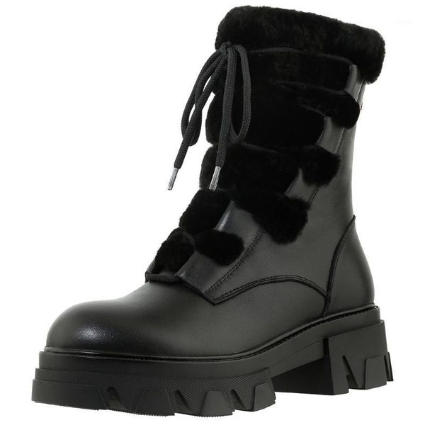 ribetrini brand new skidproof sole for outdoor warm fur genuine leather snow boots stylish winter shoes boots women1, Black
ribetrini brand new skidproof sole for outdoor warm fur genuine leather snow boots stylish winter shoes boots women1, Black