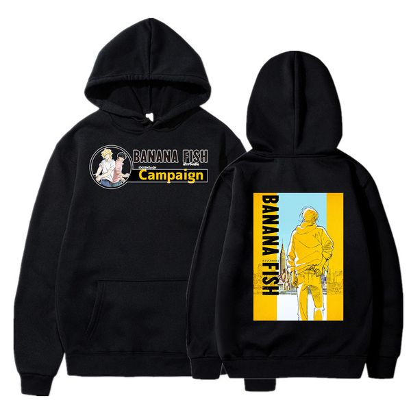 banana fish hoodie front and back sweatshirt casual basic pullover fleece streetwear hoody coats sudader men cl c0127, Black
banana fish hoodie front and back sweatshirt casual basic pullover fleece streetwear hoody coats sudader men cl c0127, Black