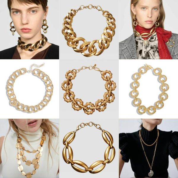 girlgo 27 design gold metal chokers necklace for women punk maxi chians link necklaces charm rock collar jewelry summer beach, Golden;silver
girlgo 27 design gold metal chokers necklace for women punk maxi chians link necklaces charm rock collar jewelry summer beach, Golden;silver