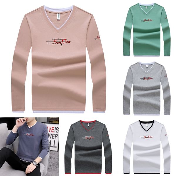 men's new long sleeve two kinds of cotton long sleeve t-shirt korean loose personality round neck men's t-shirt fashion brand wzlj, Blue
men's new long sleeve two kinds of cotton long sleeve t-shirt korean loose personality round neck men's t-shirt fashion brand wzlj, Blue