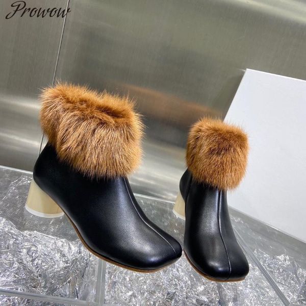 boots prowow fur ankle women real cow leather plush inner runway style 2021 winter design shoes, Black
boots prowow fur ankle women real cow leather plush inner runway style 2021 winter design shoes, Black