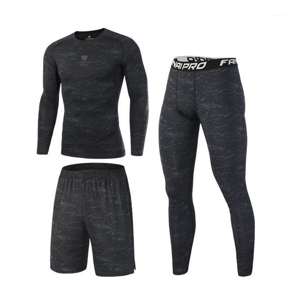 running sets men's three-piece sports suits compression quick-drying skinny fitness clothes gym jogging tight clothes1, Black;blue
running sets men's three-piece sports suits compression quick-drying skinny fitness clothes gym jogging tight clothes1, Black;blue
