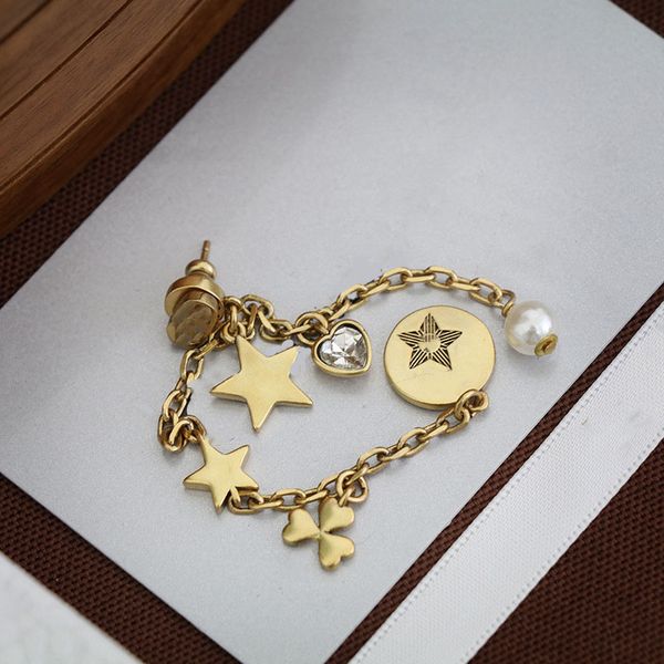 d vintage letters stud female euramerican romantic su asymmetrical pearl earring earrings, Golden;silver
d vintage letters stud female euramerican romantic su asymmetrical pearl earring earrings, Golden;silver