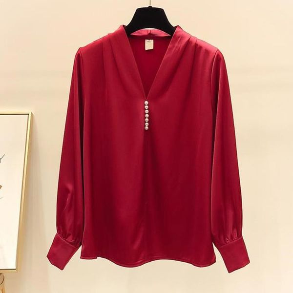 feitong lady fashion chiffon blouses women business long sleeve pure color casual blouse shirt plus size clothing1, White
feitong lady fashion chiffon blouses women business long sleeve pure color casual blouse shirt plus size clothing1, White