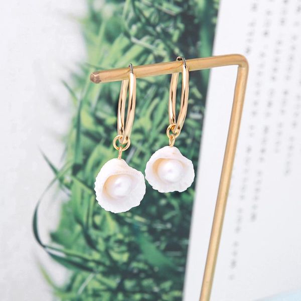 dangle & chandelier fashion shell drop earrings for women simple design korean 3 style statement earring appointment date gift jewelry acces, Silver
dangle & chandelier fashion shell drop earrings for women simple design korean 3 style statement earring appointment date gift jewelry acces, Silver
