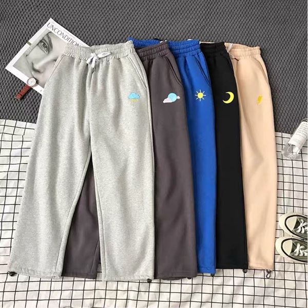 2021 new harajuku womens drawstrings style students ankle-length trousers casual pants women embroidery daily ulzzang hmwz, Black;white
2021 new harajuku womens drawstrings style students ankle-length trousers casual pants women embroidery daily ulzzang hmwz, Black;white