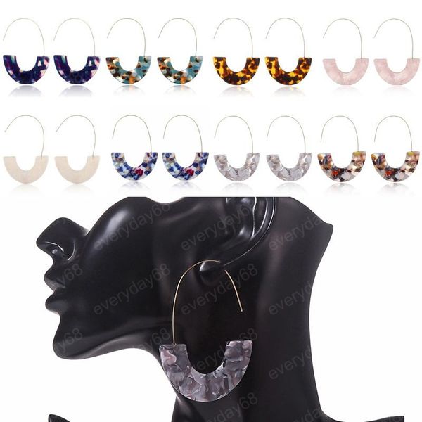 8 styles simple u-shape acrylic drop earring for women geometry big earrings personality jewelry leopard semicircle earring, Silver
8 styles simple u-shape acrylic drop earring for women geometry big earrings personality jewelry leopard semicircle earring, Silver