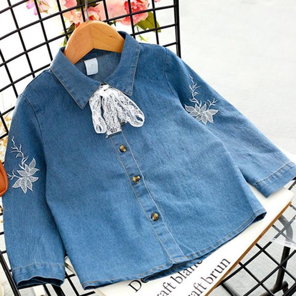jackets girls' embroidered denim jeans coat for autumn 2021 with long sleeves, lapel and lace drape blouse baby costume toddler kid top, Blue;gray
jackets girls' embroidered denim jeans coat for autumn 2021 with long sleeves, lapel and lace drape blouse baby costume toddler kid top, Blue;gray