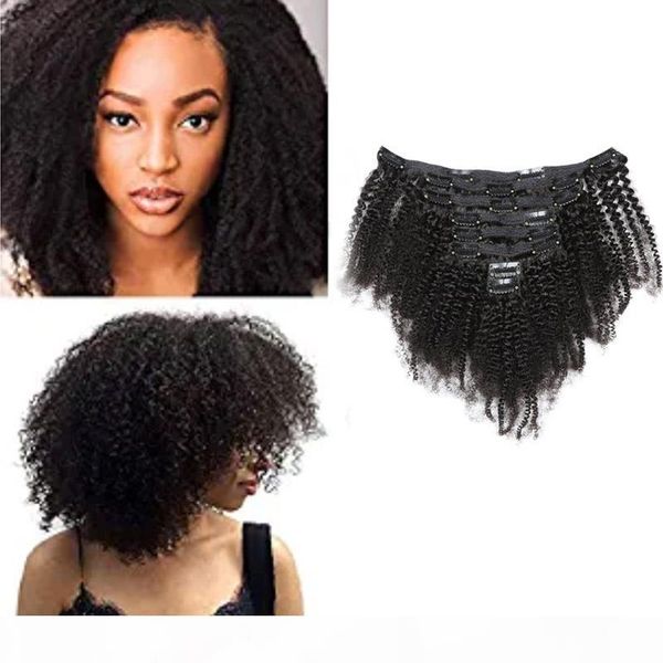 afro kinky curly clip-in hair extensions indian virgin hair 120g natural color afro curly clip-on hair products 8pieces set, Black;brown
afro kinky curly clip-in hair extensions indian virgin hair 120g natural color afro curly clip-on hair products 8pieces set, Black;brown