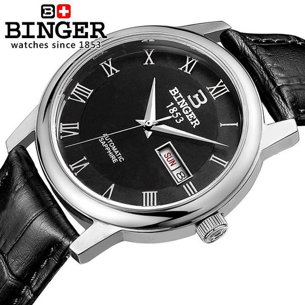 switzerland watches men wristwatches binger business automatic self-wind leather strap water resistance b653g-3, Slivery;brown
switzerland watches men wristwatches binger business automatic self-wind leather strap water resistance b653g-3, Slivery;brown