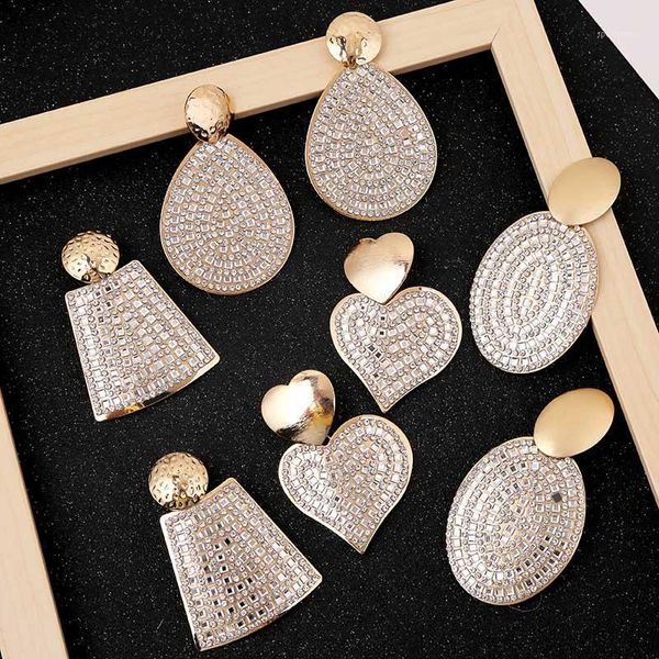 dangle & chandelier trendy bling glass rhinestone big drop earrings for women fashion geometric oval heart gold metal hanging earring jewelr, Silver
dangle & chandelier trendy bling glass rhinestone big drop earrings for women fashion geometric oval heart gold metal hanging earring jewelr, Silver