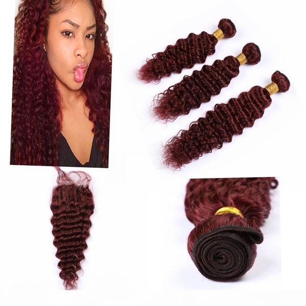brazilian 10a bundles with closure 4" * 4" deep wavy remy bundles with closure #99j color, Black;brown
brazilian 10a bundles with closure 4" * 4" deep wavy remy bundles with closure #99j color, Black;brown