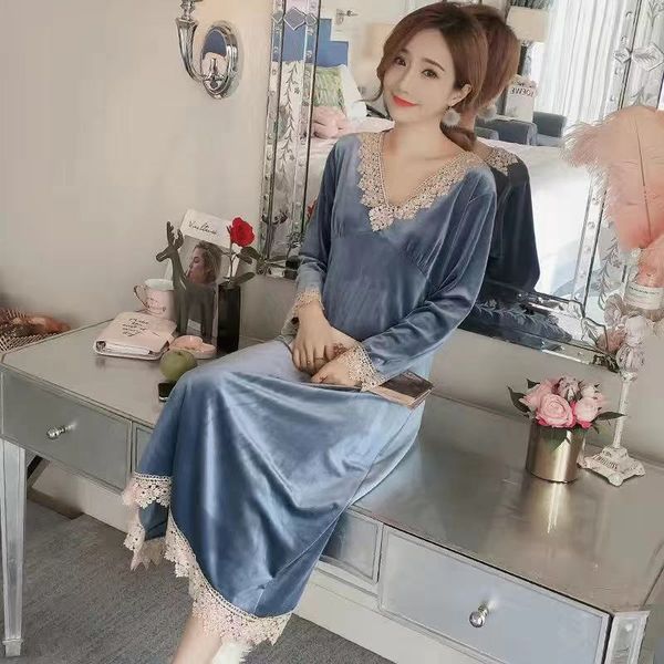 2021 new pyjamas skirt blawarmu nachtw sche winter nachthemd gold samt sleep hometwear frauen schlafanzug lange nachthemden gwpc, Black;red
2021 new pyjamas skirt blawarmu nachtw sche winter nachthemd gold samt sleep hometwear frauen schlafanzug lange nachthemden gwpc, Black;red