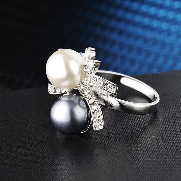 cluster rings creativity double pearls two-color ring silver bow-knot pearl wedding 925 sterling jewelry for women gift, Golden;silver
cluster rings creativity double pearls two-color ring silver bow-knot pearl wedding 925 sterling jewelry for women gift, Golden;silver