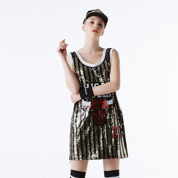 2019 new women long sequin t shirt casual jazz cheerleaders casual dance costume modern dance hip hop ds performance mini dress1, Black;red
2019 new women long sequin t shirt casual jazz cheerleaders casual dance costume modern dance hip hop ds performance mini dress1, Black;red