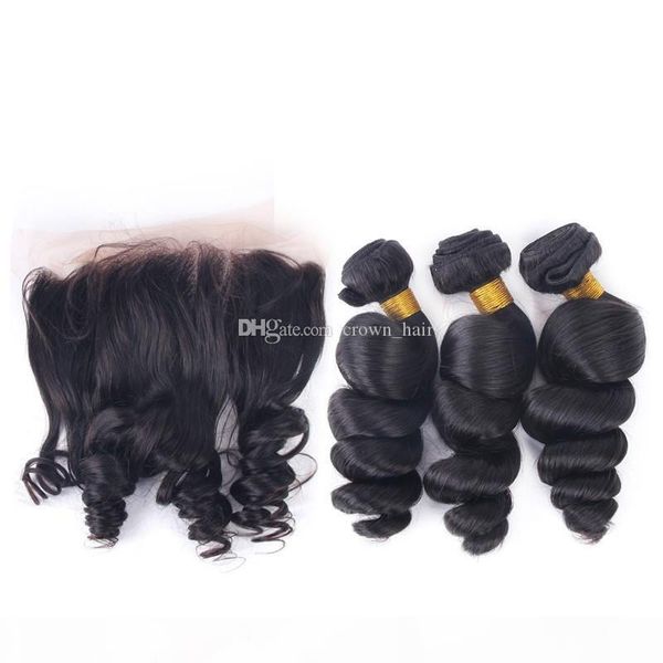 9a brazilian loose wave human hair with lace frontal hair bundles with lace closure middle three part hair lace frontal 13*4, Black
9a brazilian loose wave human hair with lace frontal hair bundles with lace closure middle three part hair lace frontal 13*4, Black
