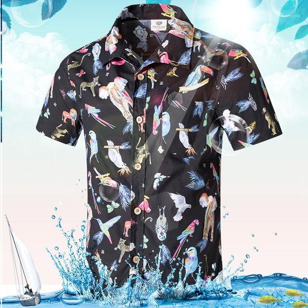 men's casual shirts mens short sleeve shirt sea beach hawaiian camisa masculina summer men clothes asian size 5xl1, White;black
men's casual shirts mens short sleeve shirt sea beach hawaiian camisa masculina summer men clothes asian size 5xl1, White;black