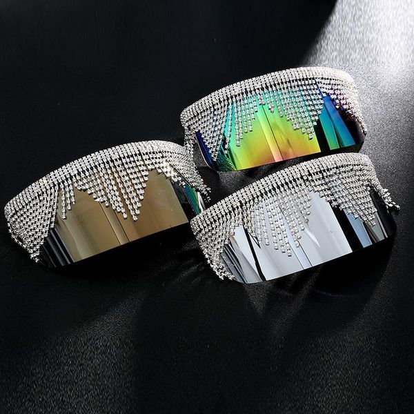 sunglasses bingking oversized fashion women rhinestone decoration flat google 6890 uv400 protection eyewear, White;black
sunglasses bingking oversized fashion women rhinestone decoration flat google 6890 uv400 protection eyewear, White;black
