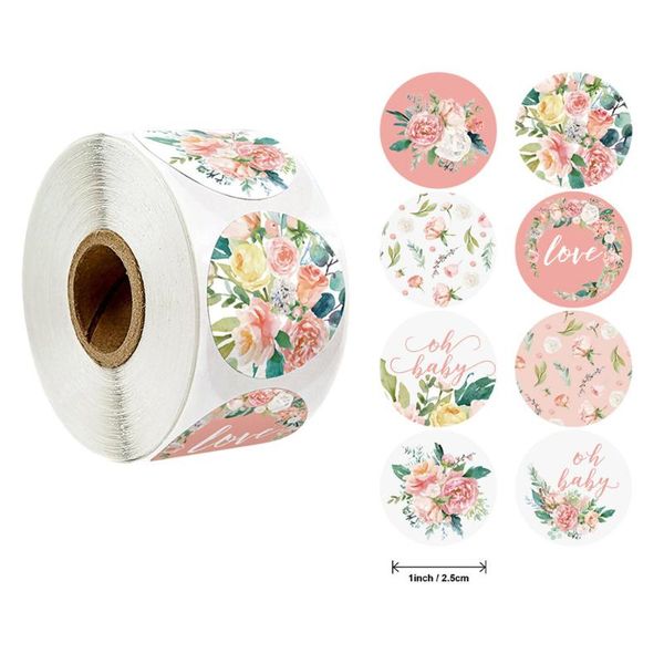 gift wrap 500pcs/roll pink flower stickers rolls for love baby cute labels wedding party scrapbooking envelopes seal
gift wrap 500pcs/roll pink flower stickers rolls for love baby cute labels wedding party scrapbooking envelopes seal