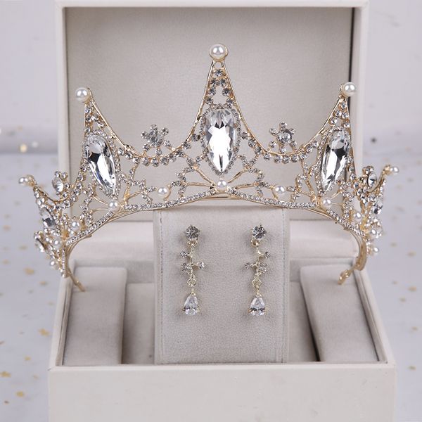 korean atmosphere bridal headdress new wedding dress 18 year old crown hair accessories, Silver
korean atmosphere bridal headdress new wedding dress 18 year old crown hair accessories, Silver