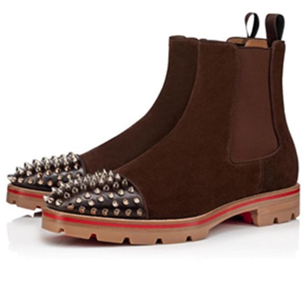 luxury designer melon spikes men's red bottom ankle boots perfect melon motorcycle boots cool winter luxury designer lug sole booties, Black
luxury designer melon spikes men's red bottom ankle boots perfect melon motorcycle boots cool winter luxury designer lug sole booties, Black