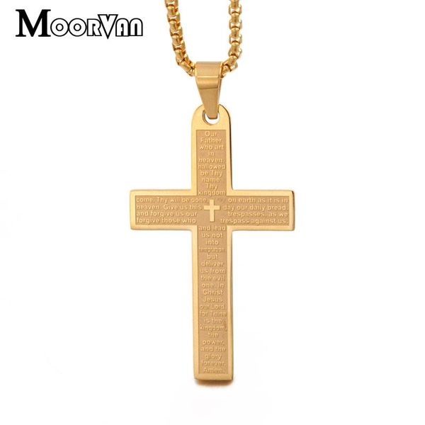 pendant necklaces moorvan cross necklace,men religious christian scripture crucifix women necklace,pray jewelry stainless steel vp909, Silver
pendant necklaces moorvan cross necklace,men religious christian scripture crucifix women necklace,pray jewelry stainless steel vp909, Silver