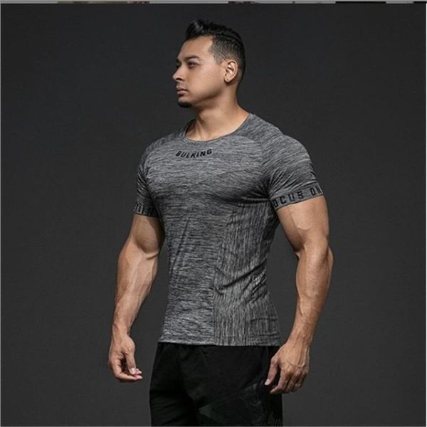 short sleeve quick drying t shirt autumn style raglan sleeve casual fashion clothing slim fit elasticity male fitness tees, White;black
short sleeve quick drying t shirt autumn style raglan sleeve casual fashion clothing slim fit elasticity male fitness tees, White;black