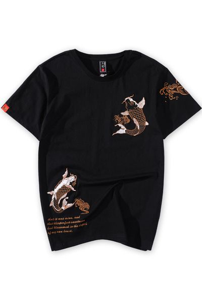 2021 new t of men embroidered chinese cotton shirt sleeves short casual fish breathable will see male harajuku streetwear 2urn, White;black
2021 new t of men embroidered chinese cotton shirt sleeves short casual fish breathable will see male harajuku streetwear 2urn, White;black