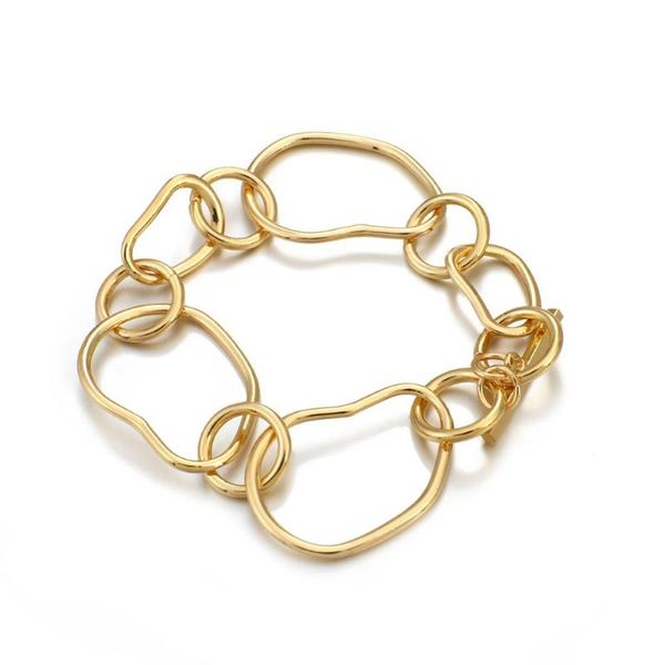 aensoa simple gold color hollow link chain bracelets for women 2021 fashion big thick metal charms bracelet bangles hand jewelry, Black
aensoa simple gold color hollow link chain bracelets for women 2021 fashion big thick metal charms bracelet bangles hand jewelry, Black