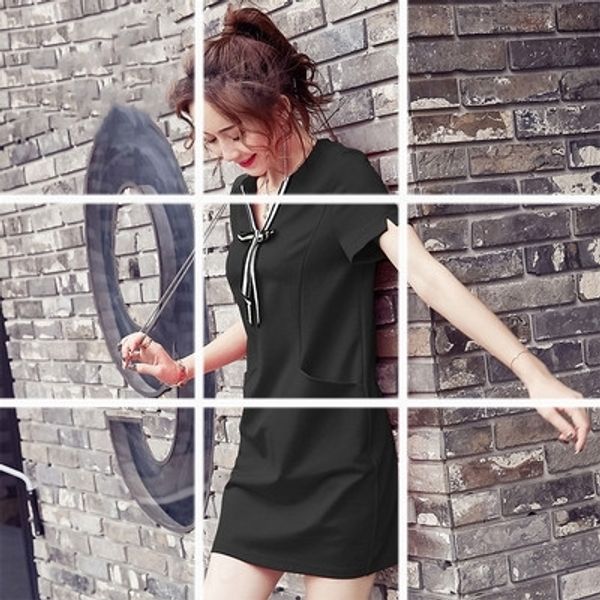 qynux 2019 new shirt women dress short-sleeved slimming summer for mid-length short-sleeved female forshirt students wear fashionable clothe, Black;gray
qynux 2019 new shirt women dress short-sleeved slimming summer for mid-length short-sleeved female forshirt students wear fashionable clothe, Black;gray