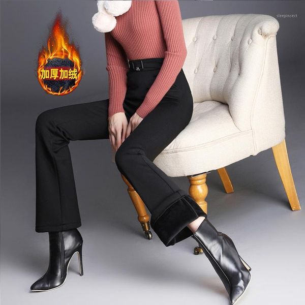 2020 autumn winter women plus velvet flare pants high waist fashion long pants casual elastic waist solid color female1, Black;white
2020 autumn winter women plus velvet flare pants high waist fashion long pants casual elastic waist solid color female1, Black;white