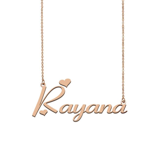Rayana Name Necklace Custom Nameplate Pendant for Women Girls Birthday Gift Kids Best Friends Jewelry 18k Gold Plated Stainless Steel, Silver
Rayana Name Necklace Custom Nameplate Pendant for Women Girls Birthday Gift Kids Best Friends Jewelry 18k Gold Plated Stainless Steel, Silver