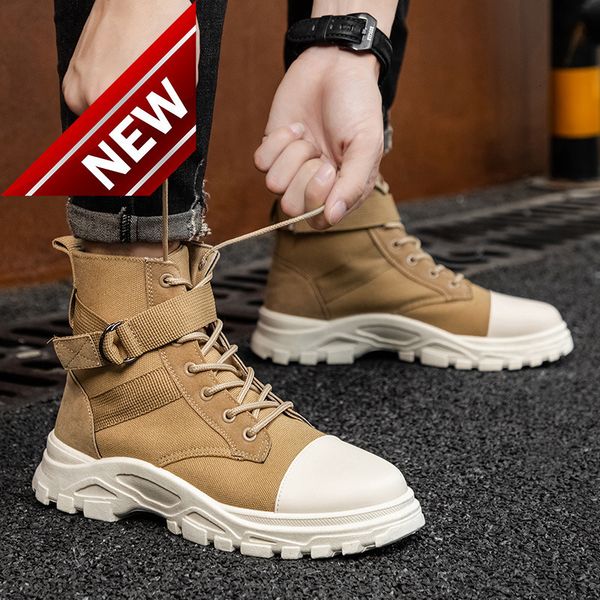 autumn and winter 2021 new martin casual high boots korean sports trendy round head tooling men's shoes, Black
autumn and winter 2021 new martin casual high boots korean sports trendy round head tooling men's shoes, Black